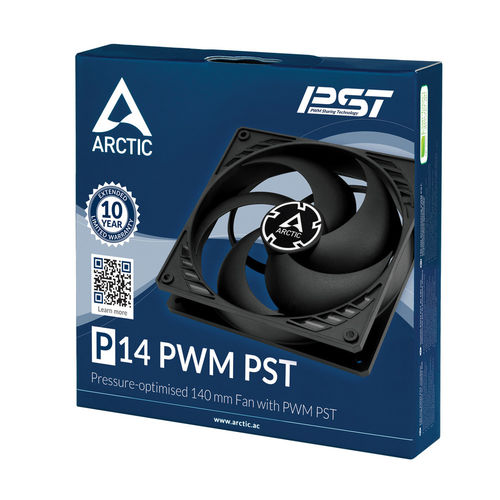 Ventilador 14cm Arctic P14 Pwm Pst Negro | Quonty.com | ACFAN00125A