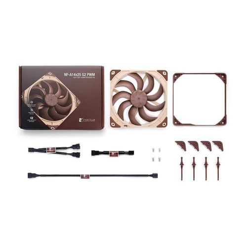 Ventilador 14cm Noctua Nf-A14x25 G2 Pwm Marron | Quonty.com | NF-A14X25G2PWM