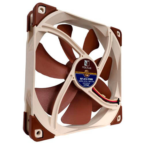Ventilador 14cm Noctua Nf-A14 Pwm 300/1.500rpm | Quonty.com | NF-A14PWM