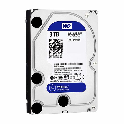 Hdd Wd 3.5'' 3tb 5400rpm 64mb Sata3 Blue | Quonty.com | WD30EZRZ
