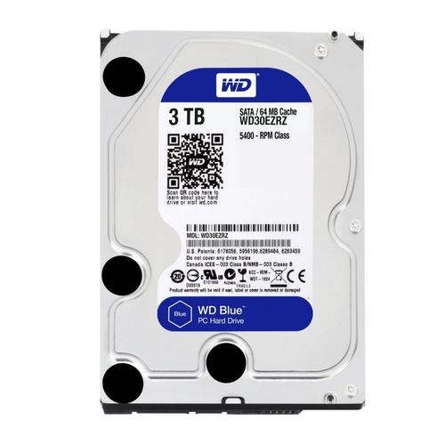 Hdd Wd 3.5'' 3tb 5400rpm 64mb Sata3 Blue | Quonty.com | WD30EZRZ