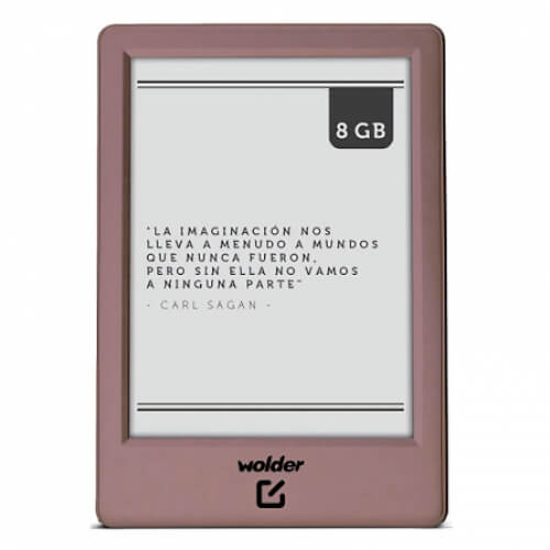 Libro Electrónico Wolder Mibuk Mirage 6'' 1024x758 8gb Rosa | Quonty.com | D01EB0096