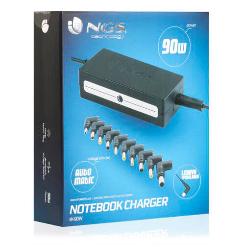 Cargador Automatico Ngs 90w - 10 Puntas | Quonty.com | W-90