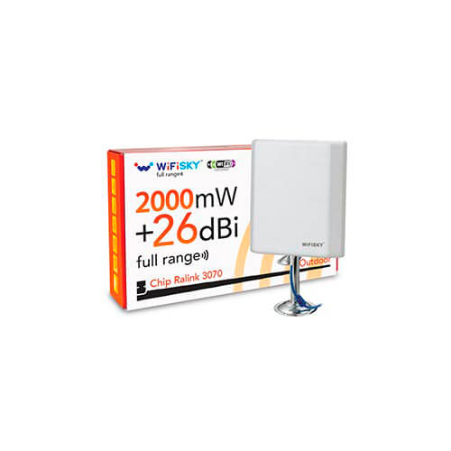 Adaptador Red Wifisky Usb2w26db Usb2.0 Wifi-N/150mbps 2w | Quonty.com | USB2W26DB