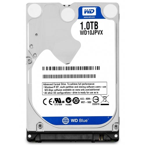 Hdd Wd 2.5'' 1tb 5400rpm 8mb Sata3 Blue | Quonty.com | WD10JPVX