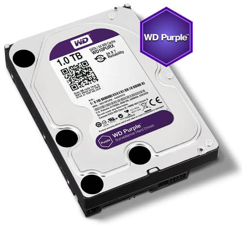 Hdd Wd 3.5'' 1tb 5400rpm 64mb Sata3 Av Purple | Quonty.com | WD10PURX