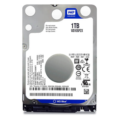 Hdd Wd 2.5&Quot; 1tb 5400rpm 128mb Sata3 Blue | Quonty.com | WD10SPZX