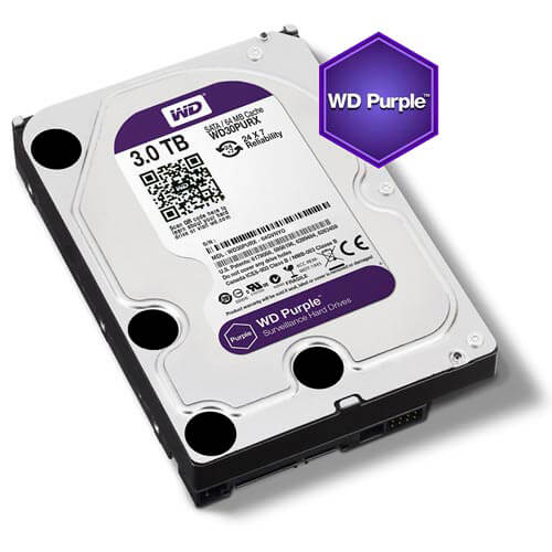 Hdd Wd 3.5'' 3tb 5400rpm 64mb Sata3 Av Purple | Quonty.com | WD30PURX