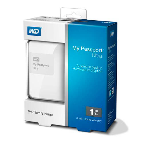Hdd Wd Ext. 2.5'' 1tb Usb3.0 My Passport Ultra Bla | Quonty.com | WDBGPU0010BWT