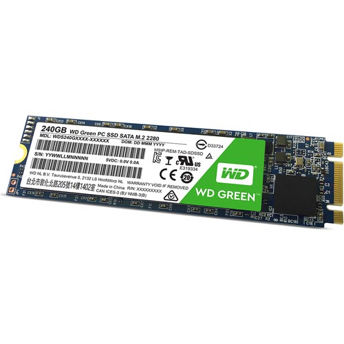 Ssd Wd M.2 240gb Sata3 Green | Quonty.com | WDS240G10B