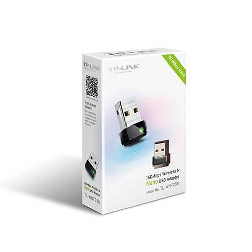 Adaptador Red Tp-Link Tl-Wn725n Usb2.0 Wifi-N/150mbps Nano | Quonty.com | TL-WN725N