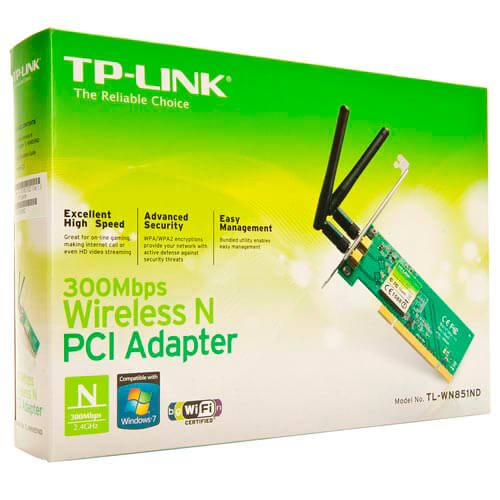 Tarjeta Red Wifi Tp-Link Tl-Wn851nd Pci Wifi-M/300mbps | Quonty.com | TL-WN851ND