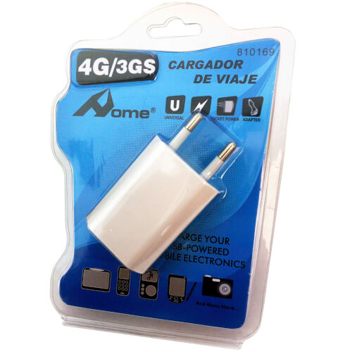 Cargador De Red Usb 5v 500-1000ma | Quonty.com | 810169