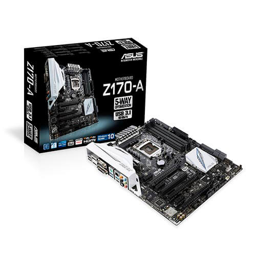 Placa Asus Z170-A Intel1151 4ddr4 Hdmi Pcx3.0 Sata3 Usb3.1 | Quonty.com | 90MB0LS0-M0EAY0