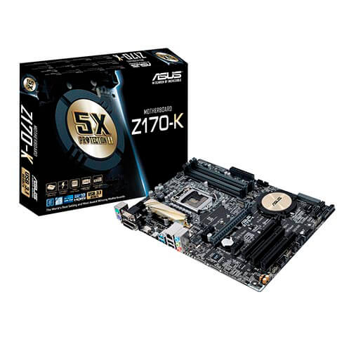 Placa Asus Z170-K Intel1151 4ddr4 Hdmi Pcx3.0 Sata3 Usb3.1 | Quonty.com | 90MB0NB0-M0EAY0