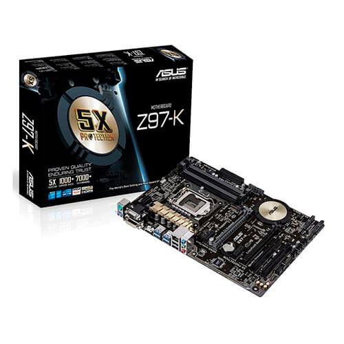 Placa Asus Z97-K Intel1150 4ddr3 Hdmi Pcx3.0 Sata3 Usb3.0 | Quonty.com | 90MB0IP0-M0EAY0