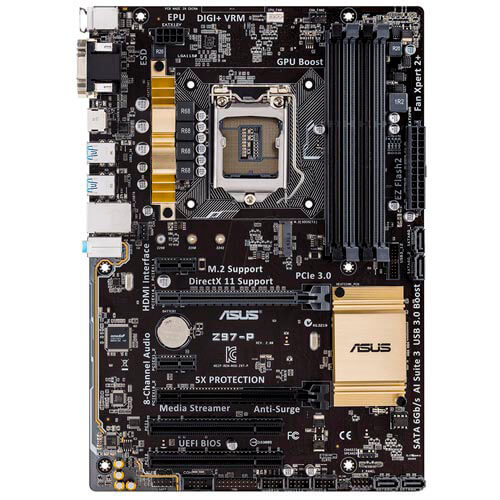 Placa Asus Z97-P Intel1150 4ddr3 Hdmi Sata3 Usb3.0 Atx | Quonty.com | 90MB0JP0-M0EAY0