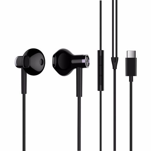 Auricular Micro Xiaomi Mi Dual Driver Earphones Type-C Black | Quonty.com | ZBW4435TY