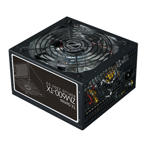 Fuente Zalman 600w Zm600-Tx Pfc-Activo 14cm Atx Led-Azul | Quonty.com | ZM600-TX