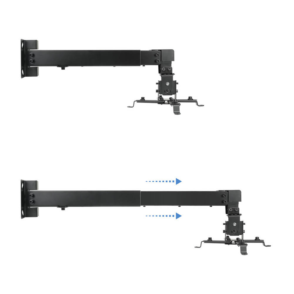 SOPORTE PROYECTOR PARED INCLINABLE Y EXTENSIBLE PLATA PJ4012WT-S