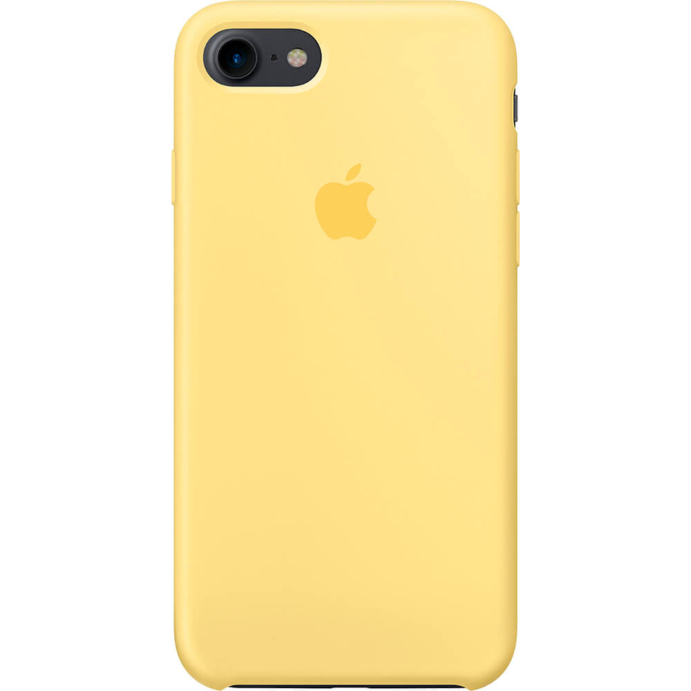 Funda Apple Iphone 7 Silicona Amarillo Polen | Quonty.com