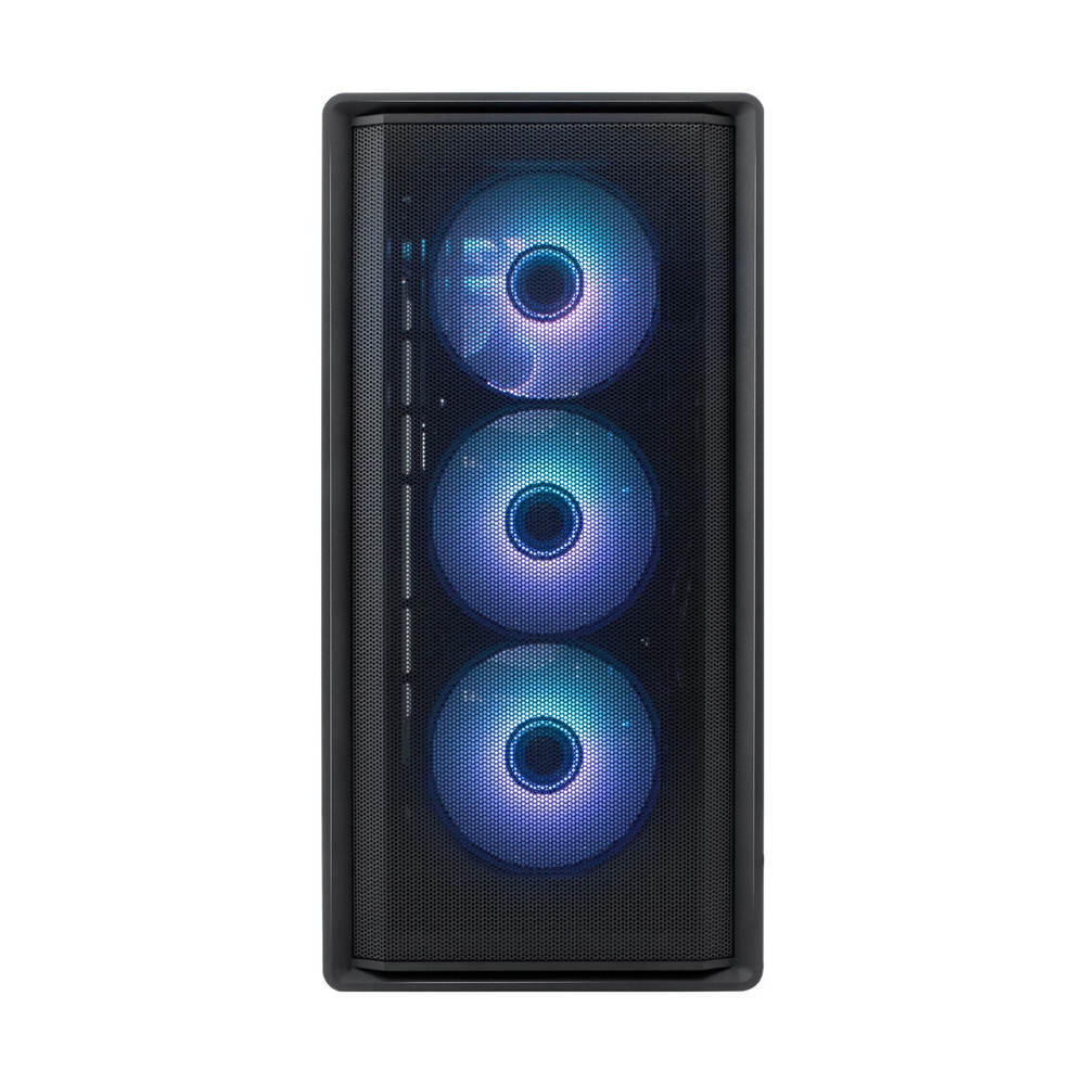 CAJA SEMITORRE/ATX COOLBOX GA700 DARKSIDE S/FUENTE USB-C NEGRA C/VENTANA - miniatura 4