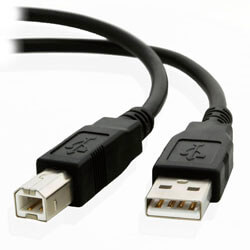 Cable Nano Cable Usb2.0 A/M - Usb2.0 B/M 1.8m Negro | Quonty.com | 10.01.0103-BK
