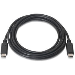 

Cable Usb Nano Cable Usb2.0 3a Tipo C/M - C/M 1.0m Negro
