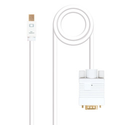

Conversor Nano Cable Mini Displayport/Macho A Vga/Macho 2m Blanco