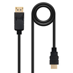 Nano Cable Displayport/Macho A Hdmi/Macho 3m Negro | Quonty.com | 10.15.4303