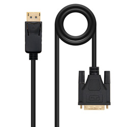 

Conversor Nano Cable Displayport A Dvi Dp/M - Dvi/M 5.0m Negro