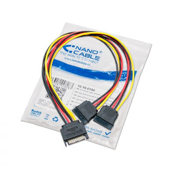

Cable Molex/Sata Alimentacion Nano Cable Molex/M - 2xsata/H 0,3m