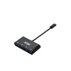 

Adaptador Nano Cable Usb-C A 4xusb3.0 0,10m Usb-C/M-Usb3.0/H Negro
