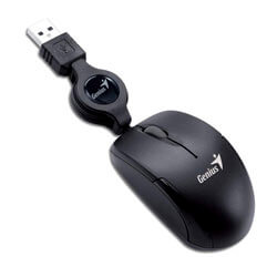

Raton Genius Micro Traveler Usb Negro Retractil