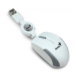 

Raton Genius Micro Traveler Usb Blanco Retractil