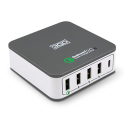 

Cargador Usb Pared 3go 5ptos (3+1 Rapido + 1 Usb Tipo-C)