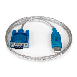 

Cable Usb 3go Usb2.0 A/M - Serie Db9 Rs232 0,5m Transparente/Azul