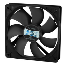 Ventilador 3go 8cm 1.400rpm Negro | Quonty.com | FAN8BK