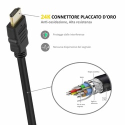 Cable Ewent Soho Hdmi A/M - Hdmi A/M 1.4m 10.0m Negro/Oro | Quonty.com | EC1335