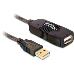 

Cable Usb Delock Usb2.0 A/M - Usb2.0 A/H 15,0m Negro Prolongador