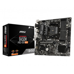 Placa Msi B450m Pro-Vdh Max Amd Am4 Ddr4 Hdmi Pcie3.0 M.2 Sata3 Usb3.2 Matx | Quonty.com | 911-7A38-043