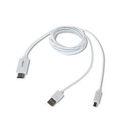 

Cable Approx Mhl Micro Usb B/M - Hdmi A/M Blanco Appc23