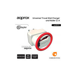 

Cargador Usb Pared + Coche Approx 8puntas 2.1a