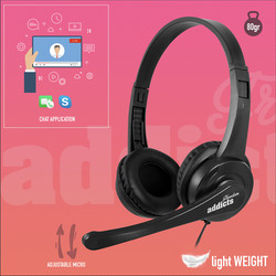 Auriculares C/Microfono Ngs Vox 505 Usb Negro | Quonty.com | VOX505USB
