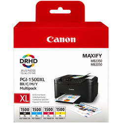 

Cartucho Orig Canon Pgi-1500xl Multipack Packs 4uds/Negro/C