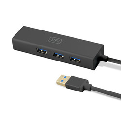

Hub 3 Puertos Usb3.0+ Rj45 1life Negro Cable 1.7m 1ifeusbhu