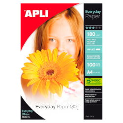 

Papel Foto A4 180 Gr - Cien Hojas - Apli