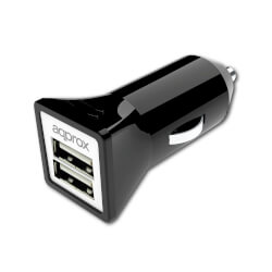 

Cargador De Coche Approx Appusbcar31b - 2xusb - Input 12-24vdc - 5v/3.