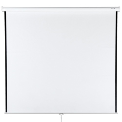 

Pantalla Mural Approx 180x180 Alta Calidad Tela Blanco Mate Bordes Neg
