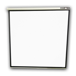 

Pantalla Mural Approx 200x200 Alta Calidad Tela Blanco Mate Bordes Neg